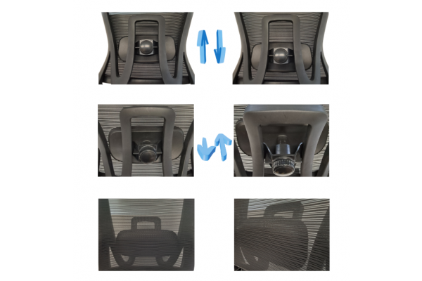 Fotel biurowy K24 PROBALANCE CZARNY zgodny z normami BHP z wieszakiem, pełna regulacja